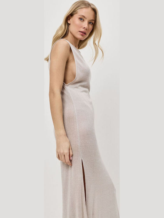 Sommer Maxi Kleid mit Tränen Beiges