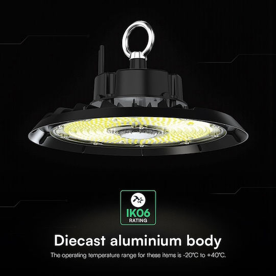 V-TAC Commercial Bell Light 150W Cool White 20200lm with Built-in LED Black