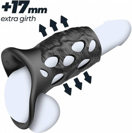 Crushious Batiatus Penis Armour Ring  Vibration Black 12cm | Skroutz.gr