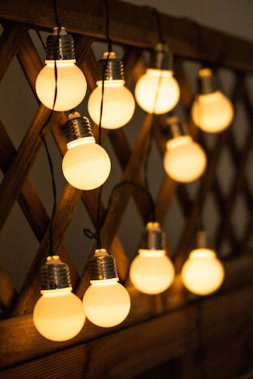 Volteno Hanging Solar Light Garland with Warm White Light 3000K IP44