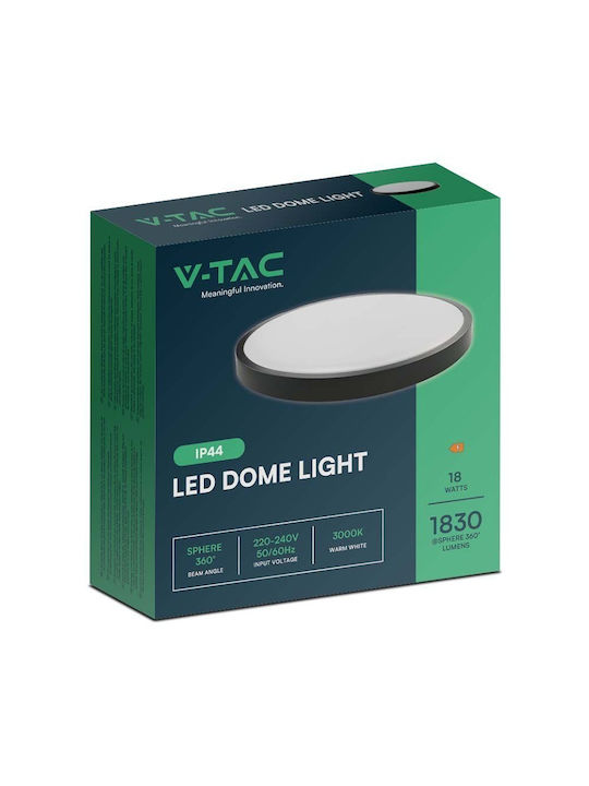 V-TAC Ceiling Mount Light Bathroom White with Integrated LED