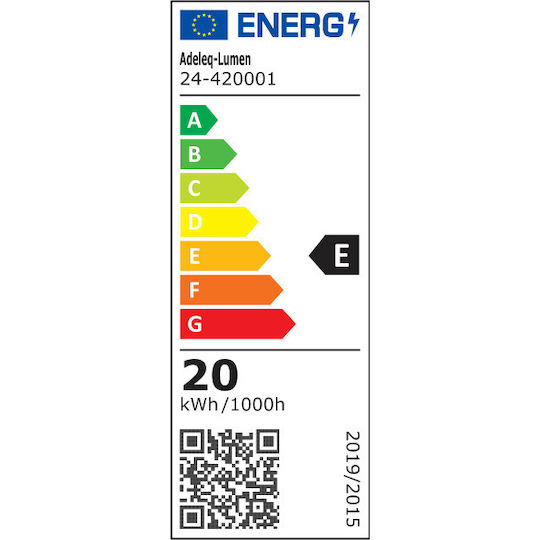 Adeleq LED Γραμμικό Φωτιστικό Οροφής 20W Θερμό Λευκό 6εκ.