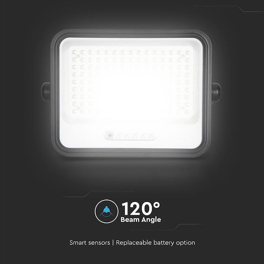 V-TAC Στεγανός Ηλιακός Προβολέας LED 300W Θερμό Λευκό 2000K IP65