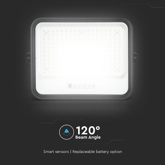 V-TAC Waterproof Solar LED Flood Light 400W Warm White 2000K with Remote Control IP65