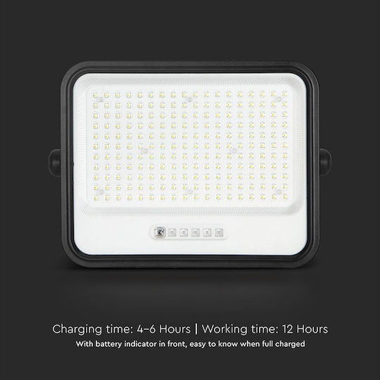 V-TAC Waterproof Solar LED Flood Light 400W Warm White 2000K with Remote Control IP65