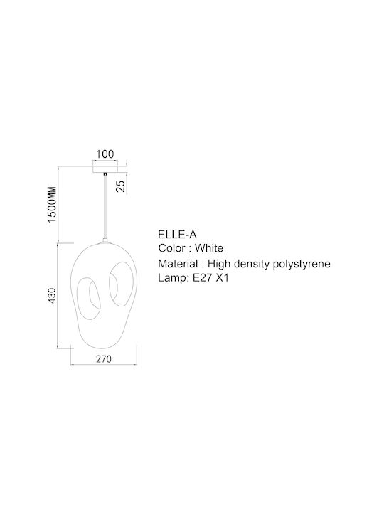 Sun Light Elle Pendant Ceiling Light Brown