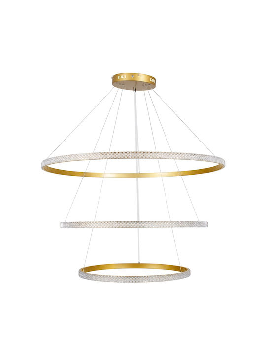 Diamond Deckenleuchte Gold LED mit Verstellbarem Weißlicht