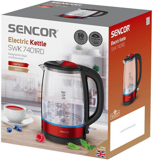 Sencor Fierbător de Apă 1.7L 2200W Gri