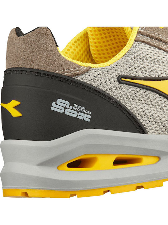 Utility Diadora Run A Box Low Safety Shoes Beige S1PS with ESD FO SR Certification