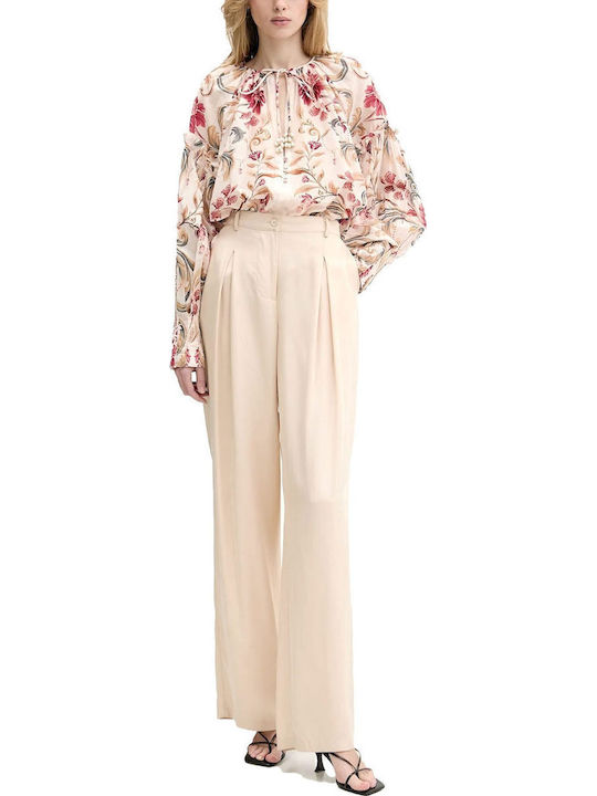 Women's Blouse Cotton Floral Royal Garden Sand