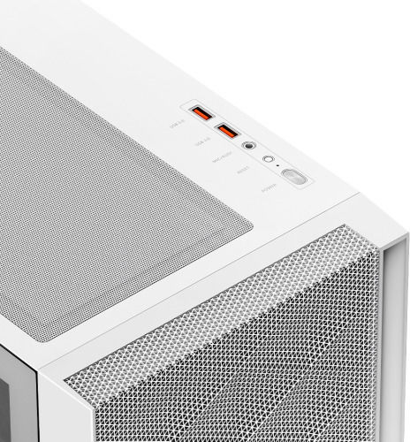 PCCOOLER C3 D510 Gaming Midi Tower Κουτί Υπολογιστή με Πλαϊνό Παράθυρο και ARGB Φωτισμό Λευκό