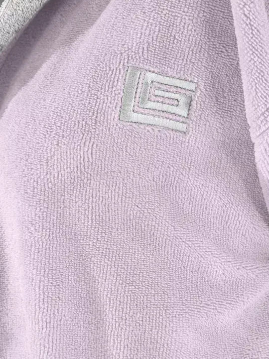 Guy Laroche Monogram Халат с Качулка Лилав