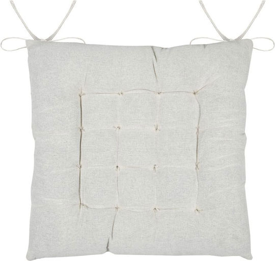 Garden Chair Cushion Cambodge Ecru 38x38cm