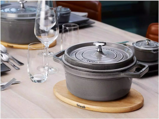 Staub Gusseiserner Rund-Niederländischer Ofen 28,7x27,1cm 2,6l