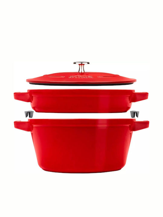 Staub Γάστρα Στρογγυλή Μαντεμένια 40x35cm 3τμχ