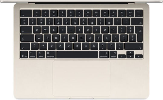 Apple MacBook Air 13.6" Panou IPS Ecran Retina (M5-10 Nuclee/16GB/1TB SSD/10-Core GPU) Starlight (Tastatură Engleză SUA)