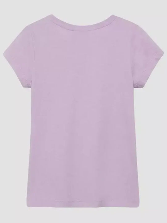 Kids Short-Sleeved Blouse Lilac