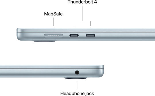 Apple MacBook Air 15.3" IPS Retina Display (M5-10-Core/16GB/512GB SSD/10-Core GPU) Sky Blue (US Keyboard)