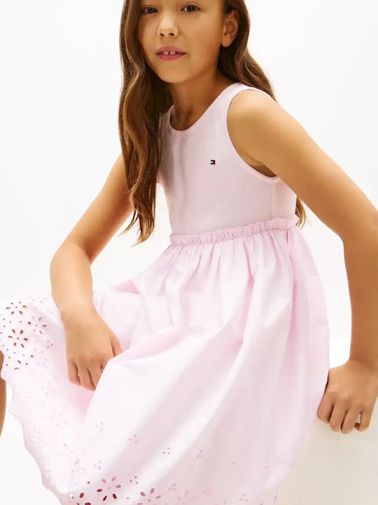 Anglaise Girls Dress Pearly Pink