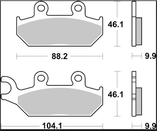 Brembo Metallische Motorradbremsbeläge 07gr98sd 1 Satz 1 Bremssattel