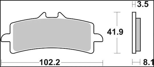 Brembo Керамични Накладки 07bb37rc Ducati 1098 S 07-08 Ducati 1098 07-08 1 Комплект 1 Апарат