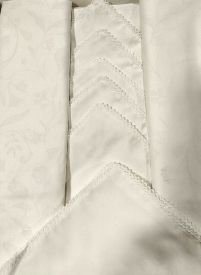 Set Față De Masă Albă 140x180 Cm