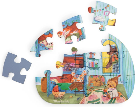 Παιδικό Puzzle για 3+ Ετών 12pcs Moulin Roty
