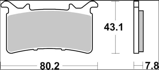 Brembo Plăcuțe de Frână Metalice 07gr99sr 1 Set 1 Etrier