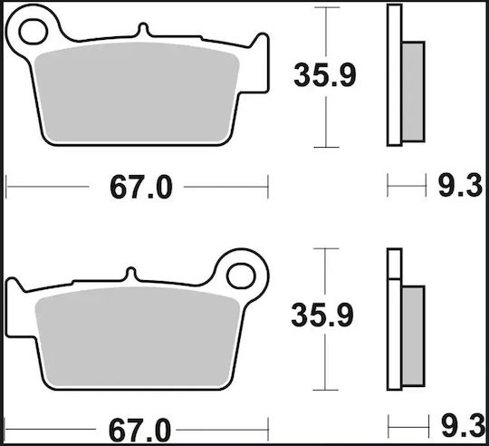 Brembo Κεραμικά Τακάκια 07ya41tt 1 Σετ 1 Δαγκάνα
