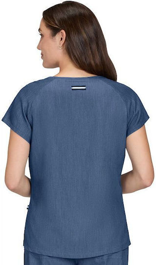 KOI USA Up And Going Female Medical Blouse Blue