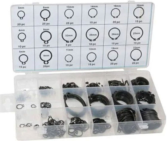 Ασφάλειες Snap Ring Σετ 300 Τεμαχίων Snapring Assortment 300pcs