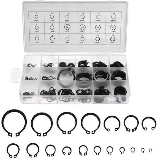 Ασφάλειες Snap Ring Σετ 300 Τεμαχίων Snapring Assortment 300pcs