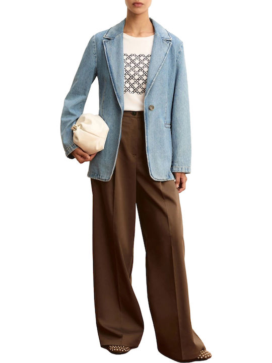 Emme Damen Blazer Hellblau