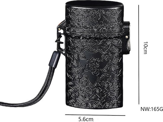 Retro Metallische Zigarettenpackungshalter Wasserdicht Schwarz