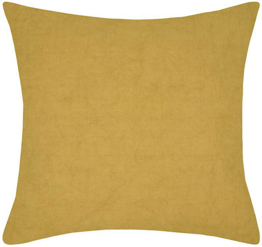 Μαξιλάρι Καναπέ S-f Sharon από 100% Βαμβάκι Mustard 40x40εκ.