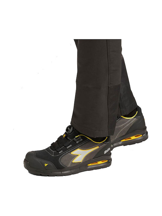 Utility Diadora Run A Box Safety Shoes Black S3S with ESD FO SR Certification