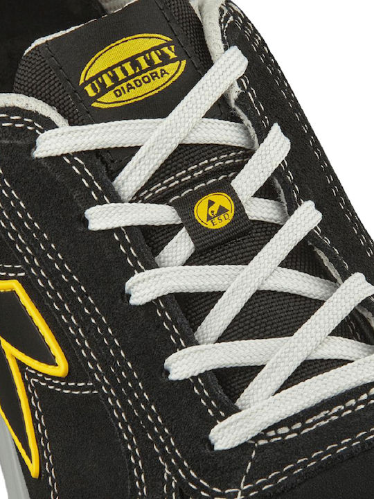Utility Diadora Run A Box Παπούτσι Ασφαλείας Μαύρο S3S με Πιστοποίηση ESD , FO ,SR