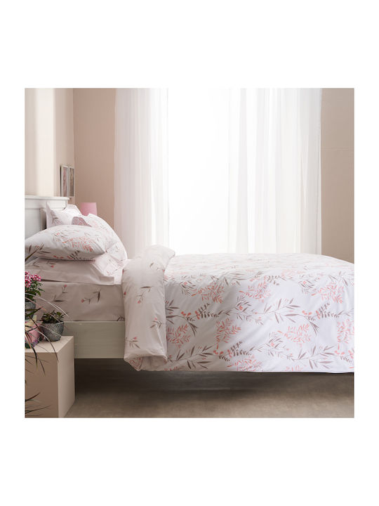 Charalambidis Textiles Υάκινθος Σετ Σεντόνια Υπέρδιπλα 220x260εκ. Πολύχρωμο (4τμχ)