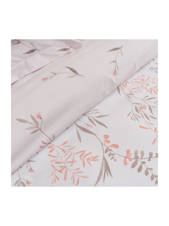 Charalambidis Textiles Υάκινθος Σετ Σεντόνια Υπέρδιπλα 220x260εκ. Πολύχρωμο (4τμχ)