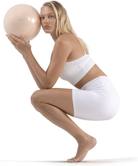 AMILA Mini Μπάλα Pilates 25cm σε Ροζ Χρώμα