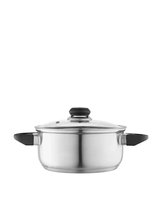 Altom Tiefer Rostfreier Stahl Kochtopf 2,5 l