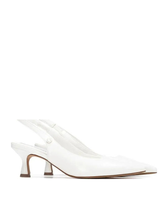 Heels With Medium Heel Animal Print White