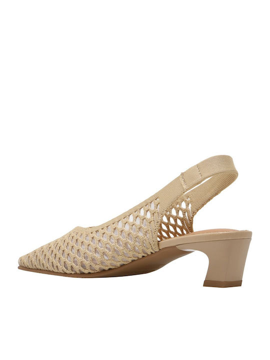 Pumps Mit Chunky Mittlerem Absatz Tabac Braun