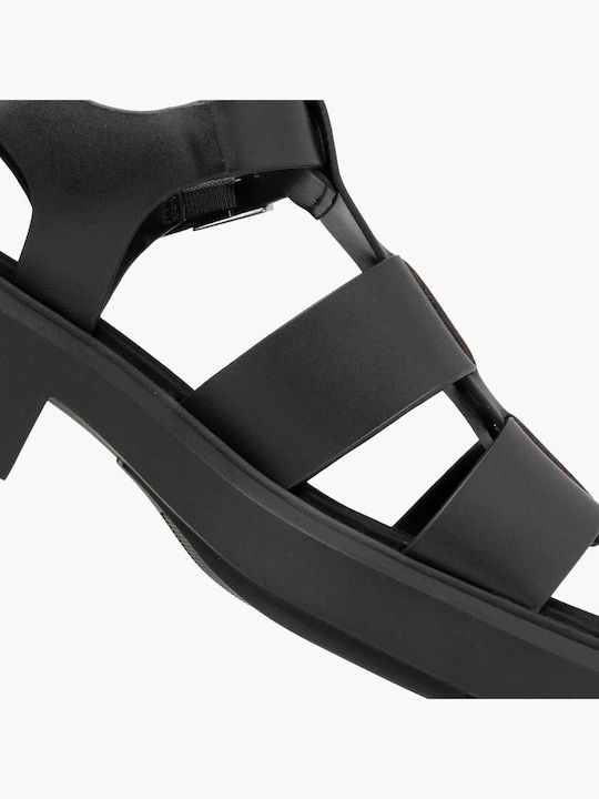 Leather Sandals Black