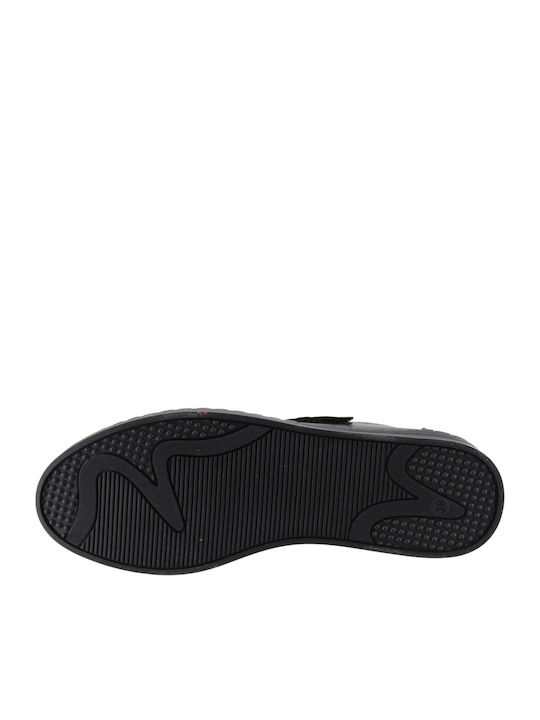 Leather Women's Ballerina Shoes Black