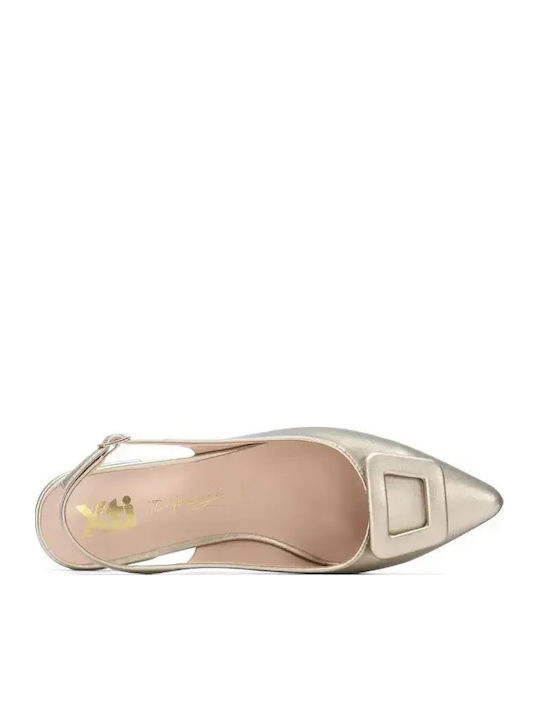Women's Ballerina Shoes in Gold Colour