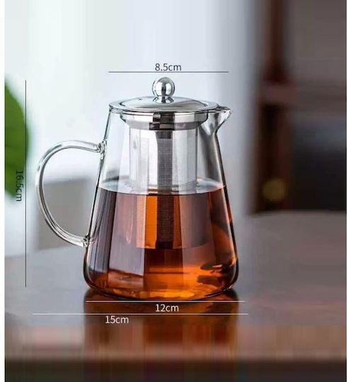 Elekom Teekanne mit Filter Glas Transparent 950ml
