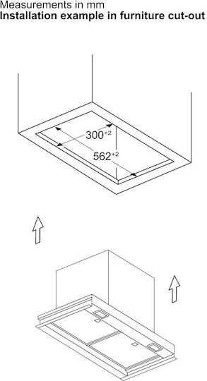 Neff Μηχανισμός Απορρόφησης 60cm Μαύρος με Wi-Fi