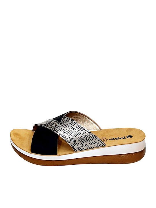 Women's Platforms in Slipper Style Black FT18-Black