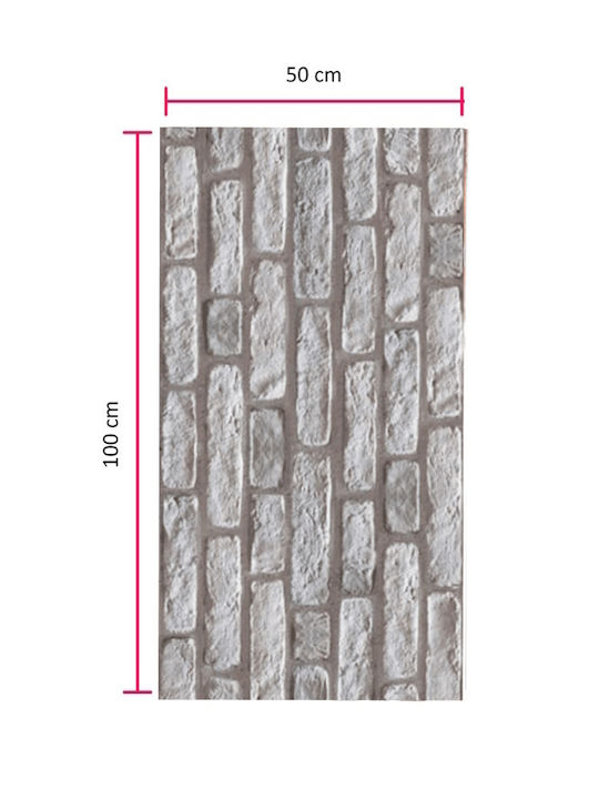 3D Wandpaneele Schaumstoff mit Kleber Bemalbar Graue 50x100cm